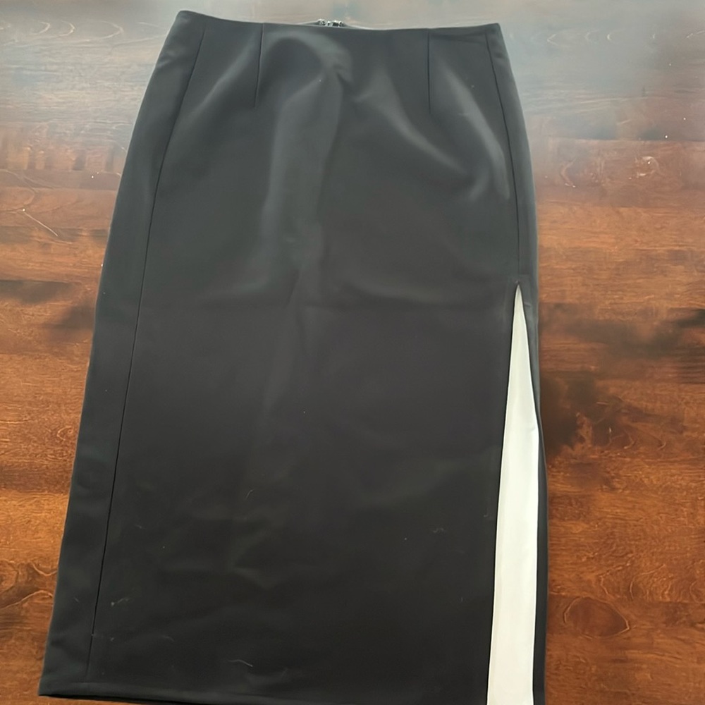 Intermix pencil skirt with side slit